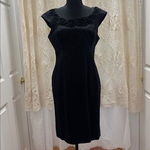 Jones New York Black Sheath Mini Dress